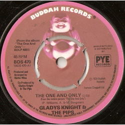 Gladys Knight And The Pips The One And Only Vinyl 7" USED