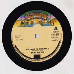 Mac Davis It's Hard To Be Humble Vinyl 7" USED