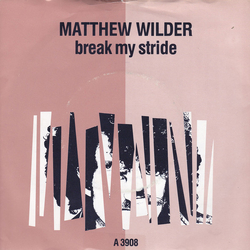Matthew Wilder Break My Stride Vinyl 7" USED