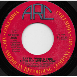Earth, Wind & Fire After The Love Has Gone USED VINYL 7INCH 45 RPM SINGLE STYRENE