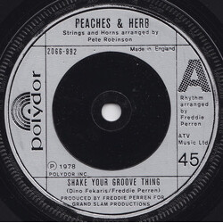 Peaches & Herb Shake Your Groove Thing VINYL 7" USED