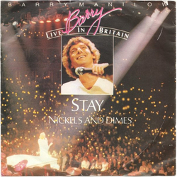 Barry Manilow Stay Vinyl 7" USED