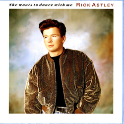 Rick Astley She Wants To Dance With Me Vinyl 7" USED