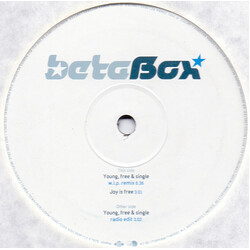 Beta Box Young, Free & Single USED VINYL 12INCH 45 RPM PROMO