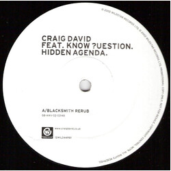 Craig David / Know ?uestion Hidden Agenda VINYL 12" USED