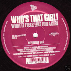 Who's That Girl! What It Feels Like For A Girl / Open Your Heart USED VINYL 12INCH