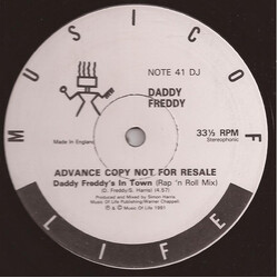 Daddy Freddy Daddy Freddy's In Town USED VINYL 12INCH 33 S RPM PROMO