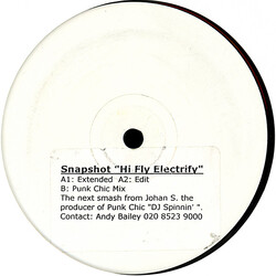 Snapshot (3) Hi Fly Electrify USED VINYL 12INCH TEST PRESSING