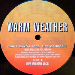 Chris Bangs / Rita Campbell Warm Weather (Ibiza Beachball Remix) USED VINYL 12INCH 33 S RPM