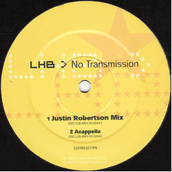 LHB No Transmission USED VINYL 12INCH LIMITED EDITION SINGLE SIDED PROMO