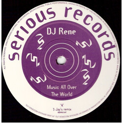 DJ Rene Music All Over The World USED VINYL 12INCH 33 S RPM 45 RPM