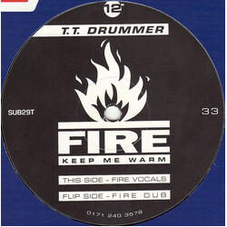T.T. Drummer Fire Keep Me Warm USED VINYL 12INCH