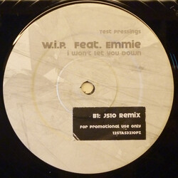 Work In Progress / Emmie I Won't Let You Down Vinyl 12" USED