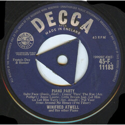 Winifred Atwell Piano Party USED VINYL 7INCH SINGLE 45 RPM