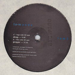 DJ La Monde Drop / Prayer USED VINYL 12INCH 33 S RPM