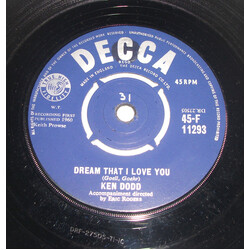 Ken Dodd Dream That I Love You USED VINYL 7INCH 45 RPM