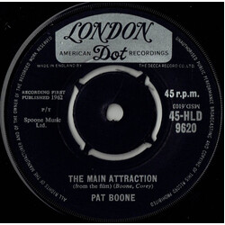 Pat Boone The Main Attraction USED VINYL 7INCH 45 RPM SINGLE REPRESS
