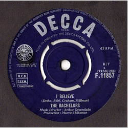 The Bachelors I Believe Vinyl 7" USED