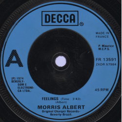 Morris Albert Feelings Vinyl 7" USED