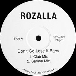 Rozalla Don't Go Lose It Baby USED VINYL 12INCH PROMO