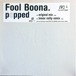 Fool Boona Popped USED VINYL 12INCH 45 RPM PROMO