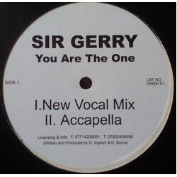 Sir Gerry You Are The One USED VINYL 12INCH