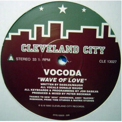Vocoda Wave Of Love USED VINYL 12INCH 33 S RPM