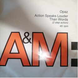 Opaz Action Speaks Louder Than Words (2 Step Action) USED VINYL 12INCH 45 RPM