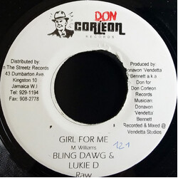Bling Dawg / Lukie D Girl For Me USED VINYL 7INCH 45 RPM