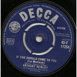 Anthony Newley If She Should Come To You (La Montana) VINYL 7" USED