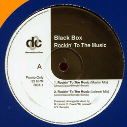 Black Box Rockin' To The Music USED VINYL PROMO 12INCH 33 S RPM