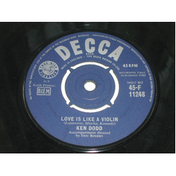 Ken Dodd Love Is Like A Violin Vinyl 7" USED