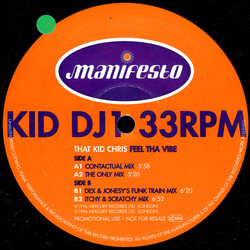 That Kid Chris Feel Tha Vibe USED VINYL 12INCH PROMO