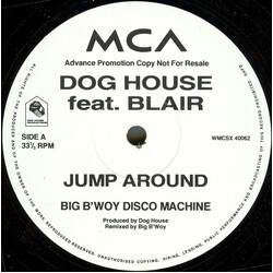 Dog House / Blair Jump Around USED VINYL 12INCH PROMO 33 S RPM