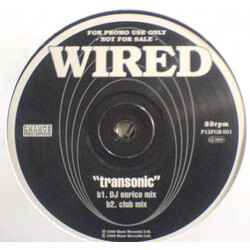 Wired Transonic USED VINYL 12INCH PROMO 33 S RPM