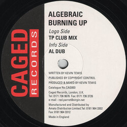 Algebraic Burning Up USED VINYL 12INCH