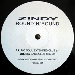 Zindy Round 'N' Round USED VINYL 12INCH PROMO