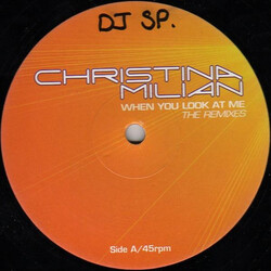 Christina Milian When You Look At Me (The Remixes) USED VINYL 12INCH 33 S RPM 45 RPM PROMO