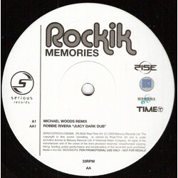 Rockik Memories USED VINYL 12INCH 33 S RPM 45 RPM PROMO