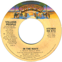 Village People In The Navy USED VINYL 7INCH 45 RPM SINGLE STEREO
