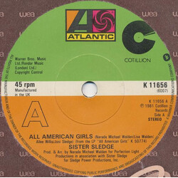Sister Sledge All American Girls USED VINYL 7INCH 45 RPM SINGLE