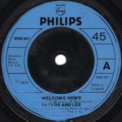 Peters & Lee Welcome Home Vinyl 7" USED