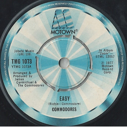 Commodores Easy Vinyl 7" USED