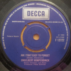 Engelbert Humperdinck Am I That Easy To Forget Vinyl 7" USED