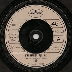 10cc I'm Mandy Fly Me USED VINYL 7INCH 45 RPM SINGLE