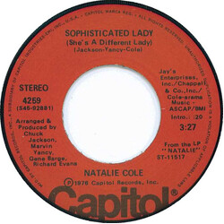 Natalie Cole Sophisticated Lady (She's A Different Lady) USED VINYL 7INCH 45 RPM SINGLE