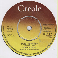 John Asher Twist'n Party USED VINYL 7INCH 45 RPM SINGLE