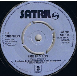 The Sandpipers Hang On Sloopy VINYL 7" USED