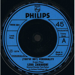 Lena Zavaroni (You've Got) Personality USED VINYL 7INCH 45 RPM SINGLE