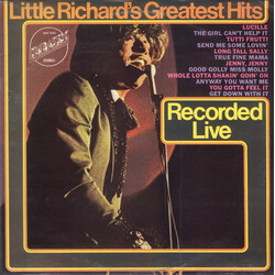 Little Richard Little Richard's Greatest Hits Recorded Live Vinyl LP USED